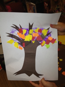 Torn Paper Tree by Olivia