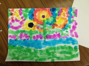 Dot Paint Flowers by Amelia